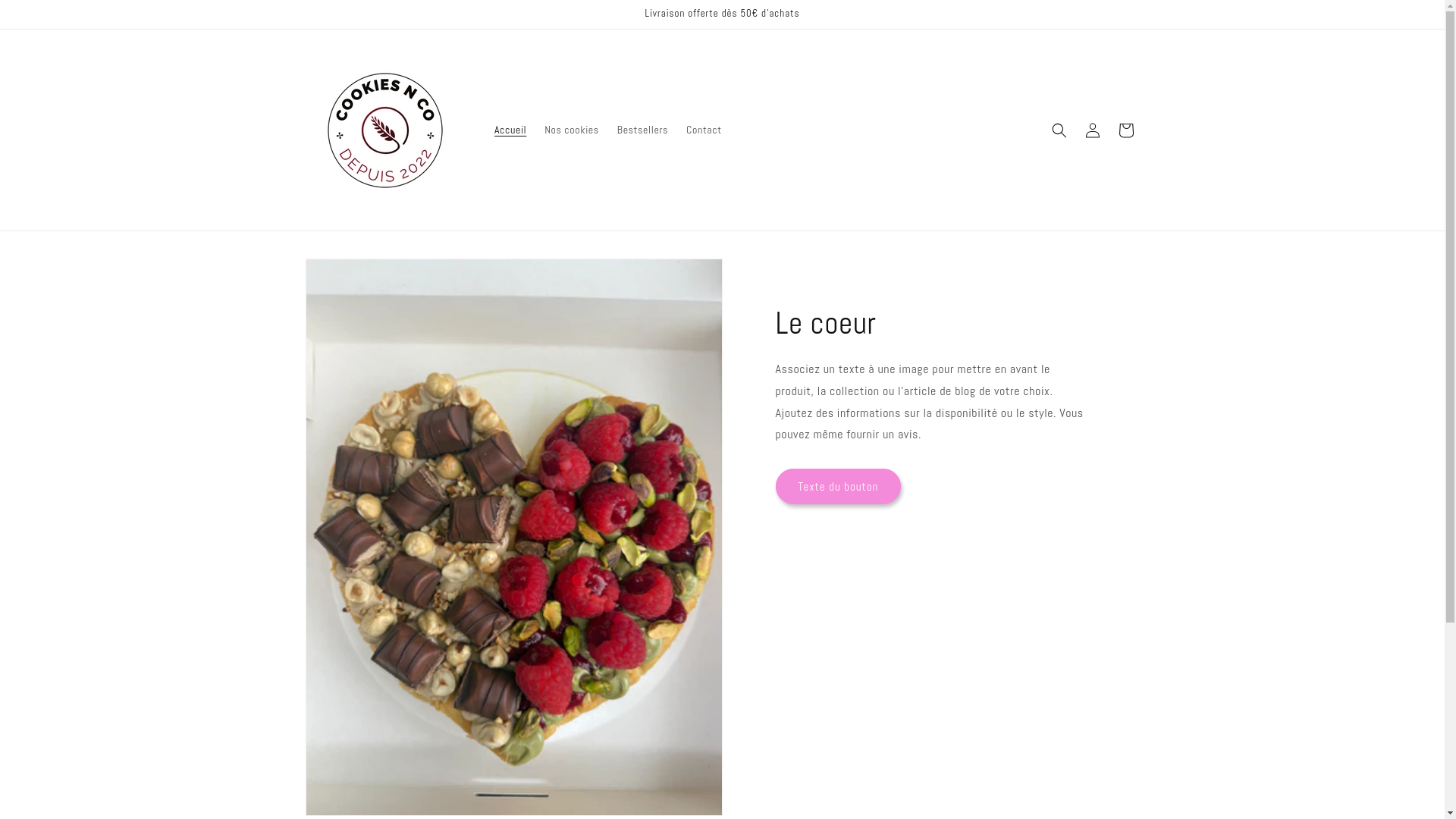 website screenshot of https://cookiesnco.fr/
