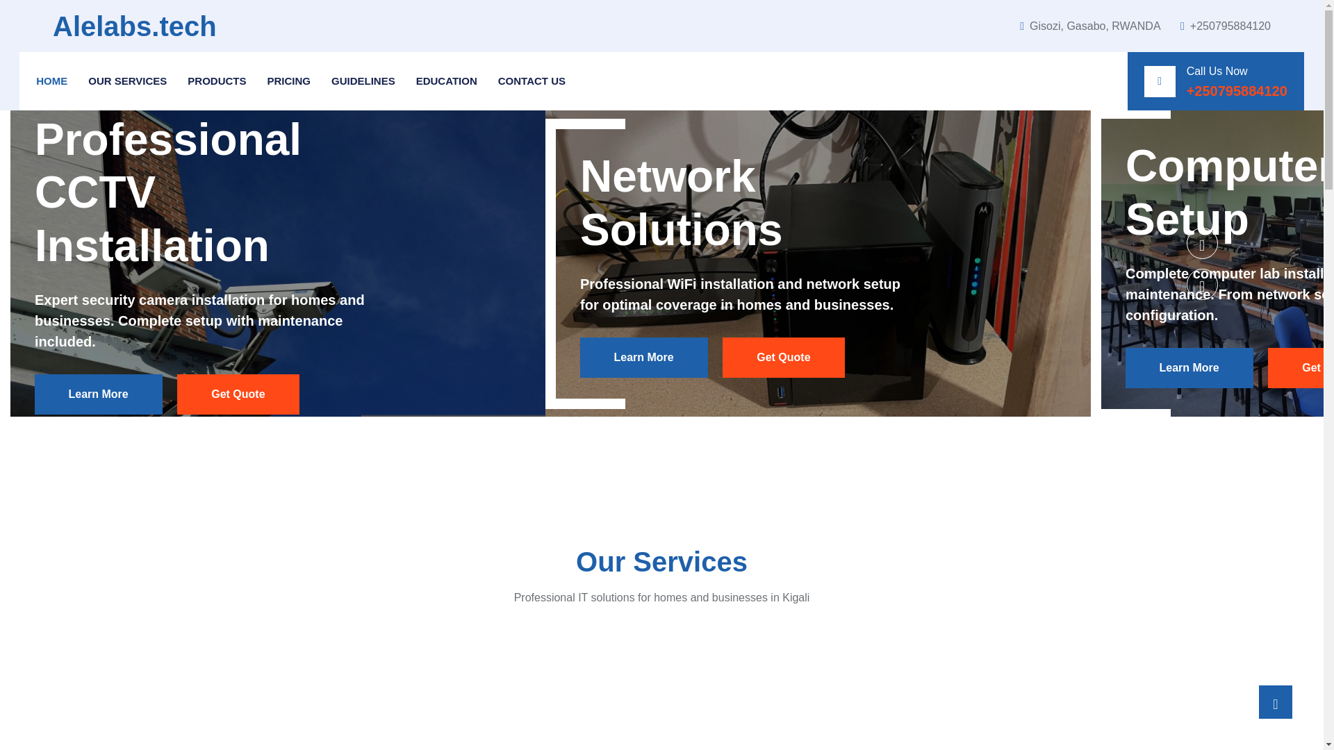 website screenshot of https://alelabs.pages.dev/