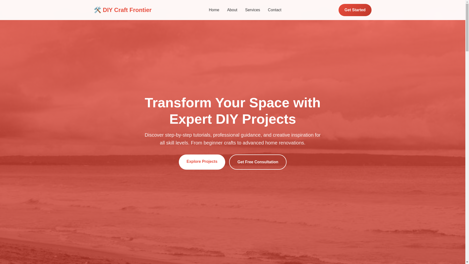 website screenshot of https://diycraftfrontier.digital/