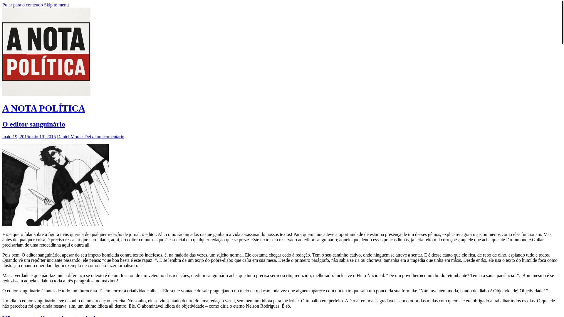 website screenshot of https://anotapolitica.blog/