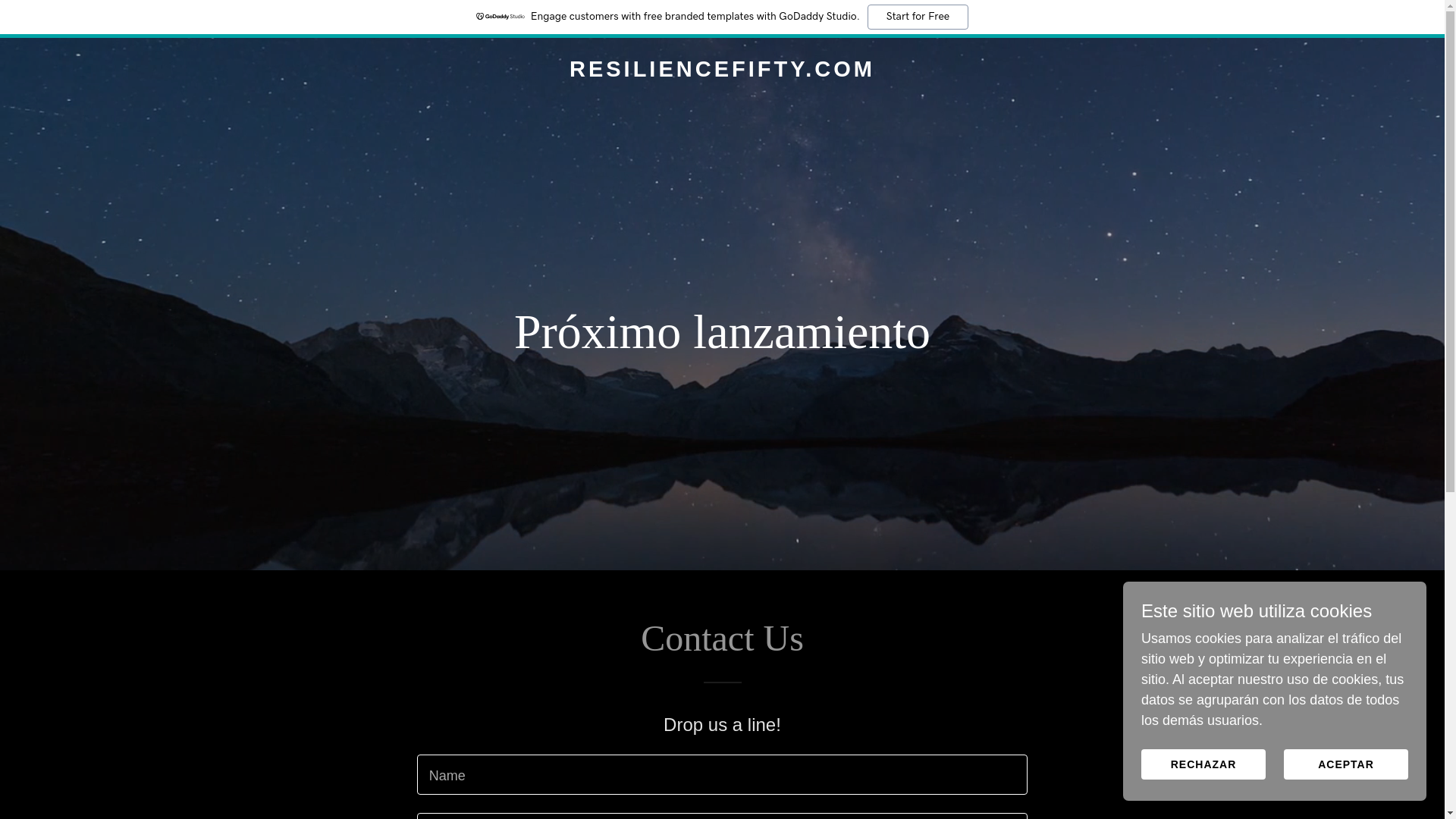 website screenshot of https://resiliencefifty.com/