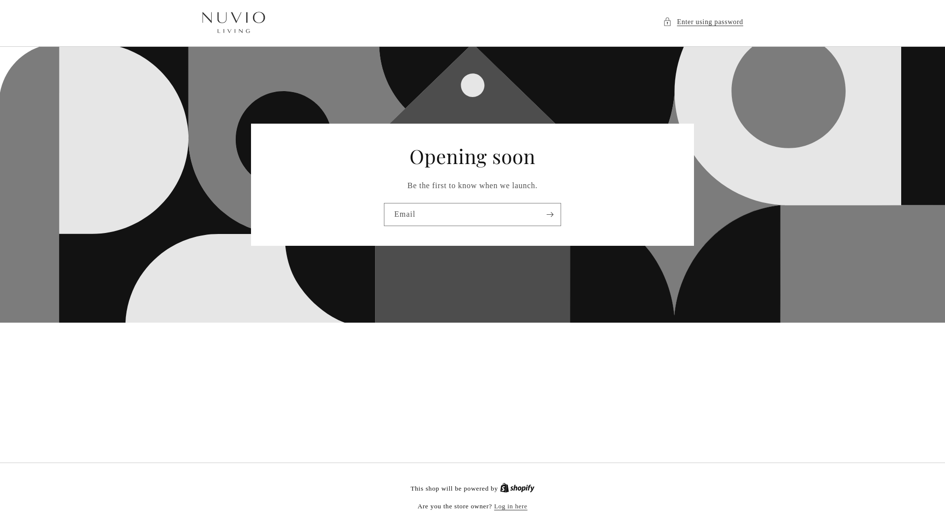 website screenshot of https://nuvio-living.com/
