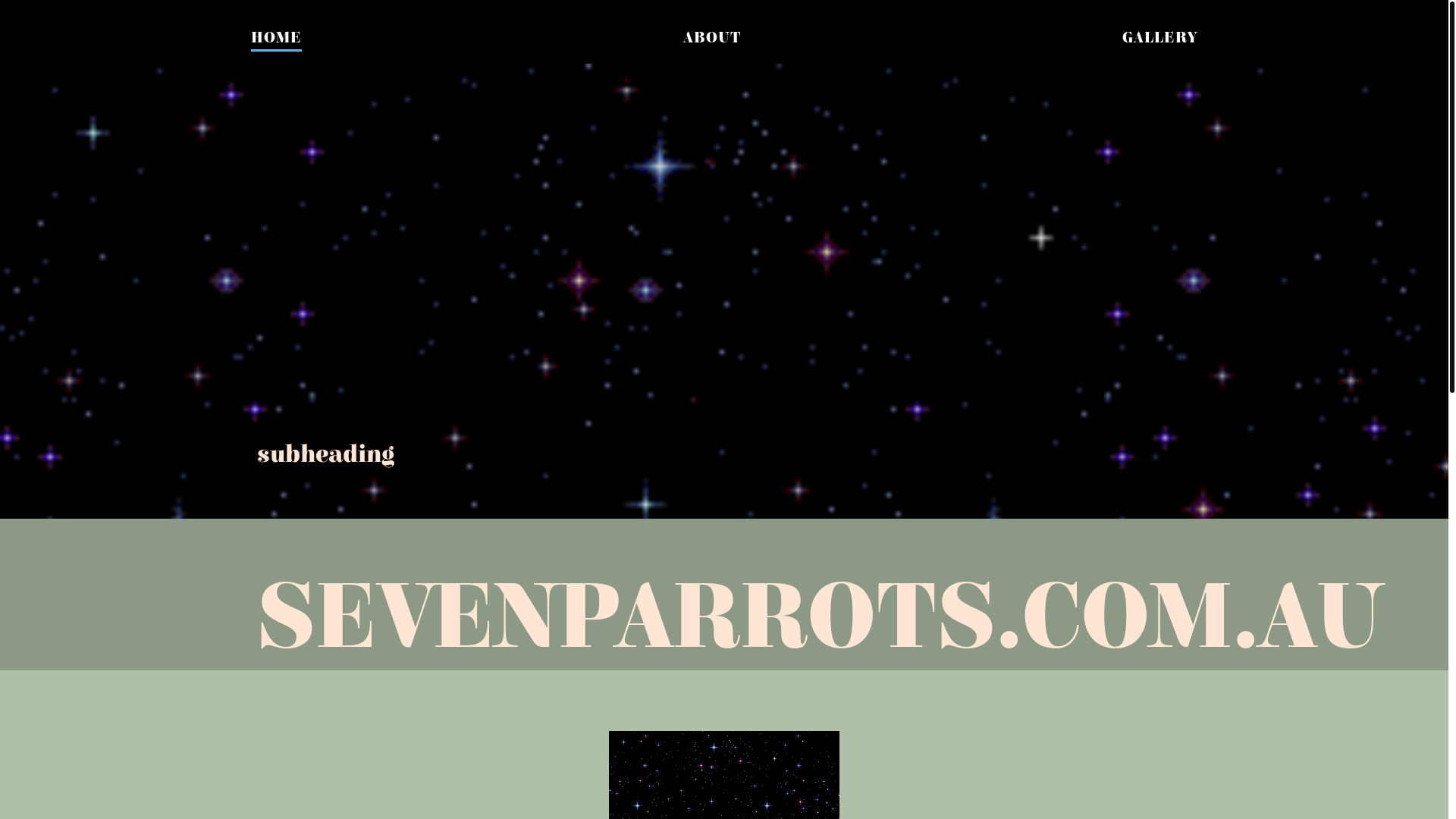 website screenshot of https://sevenparrots.online/