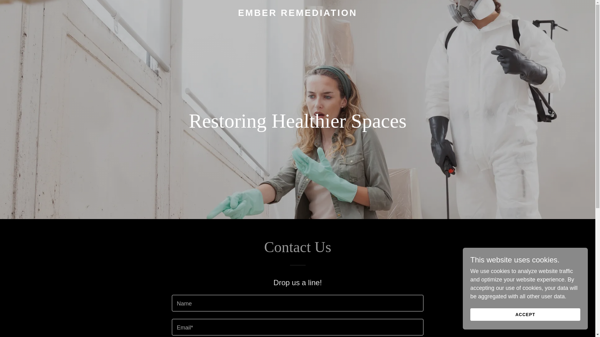 website screenshot of https://emberremediation.com/