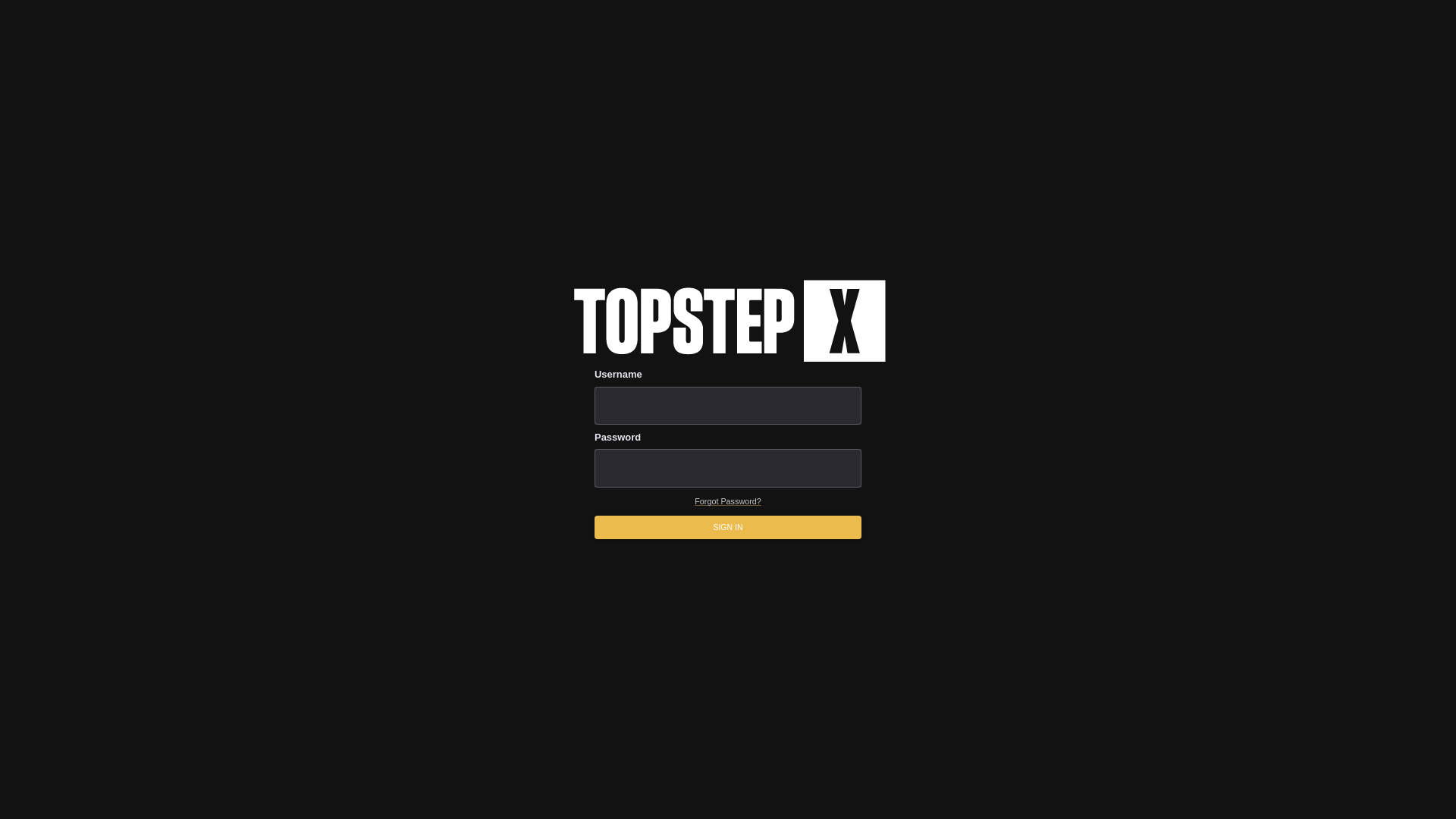 website screenshot of https://topstepx.com/