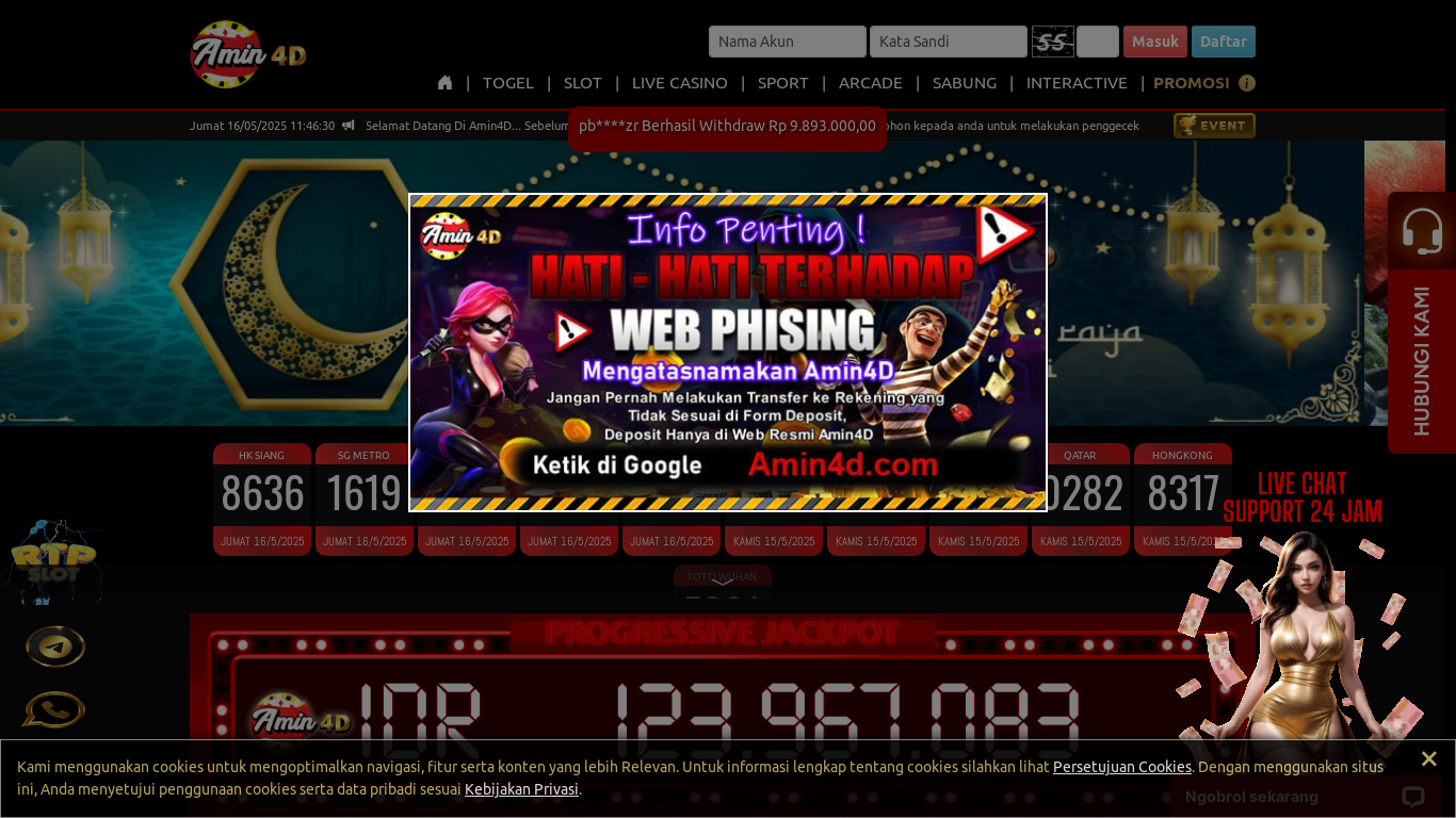website screenshot of https://amiin4d.net/