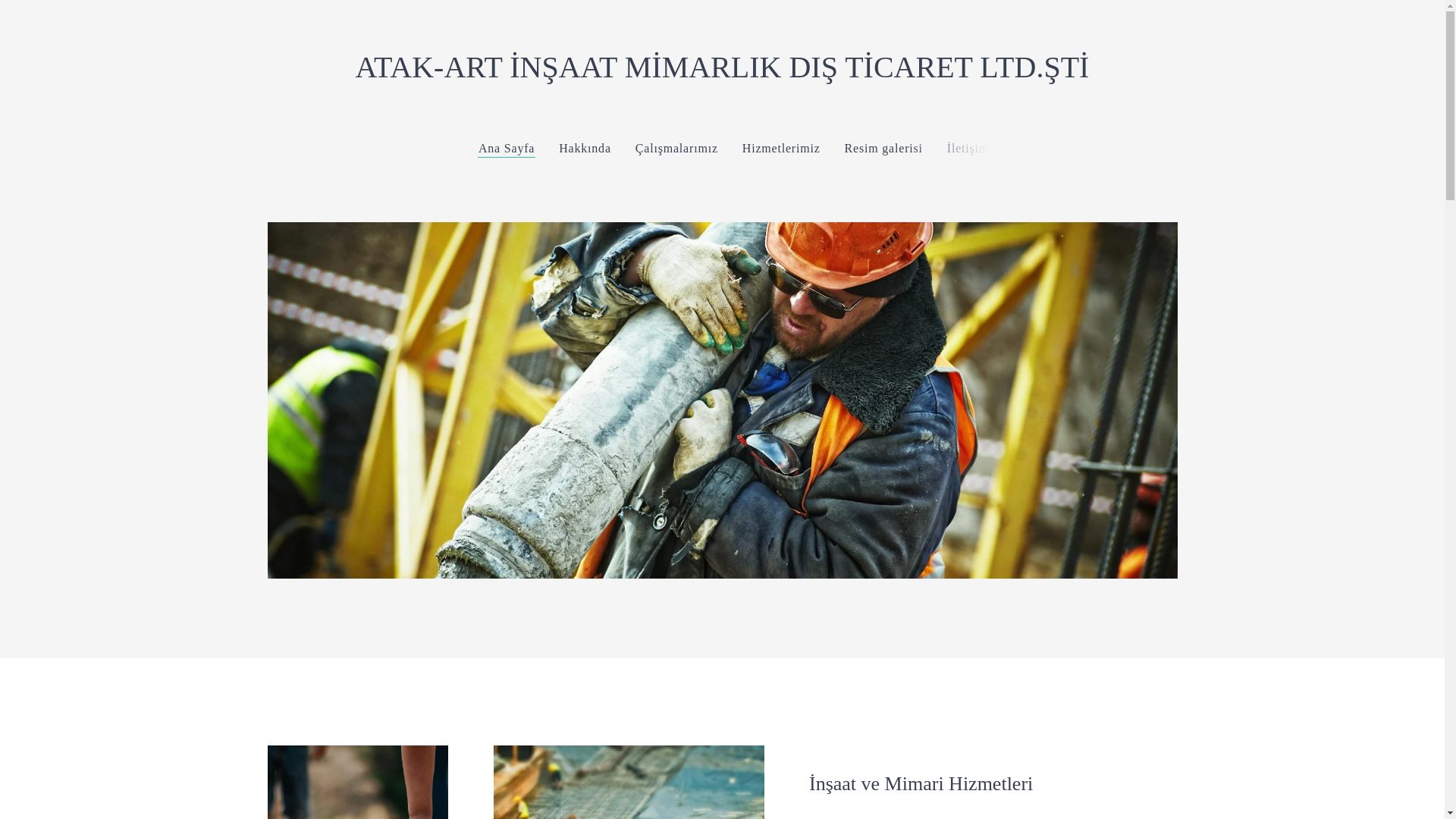 website screenshot of https://atakartinsaat.com.tr/