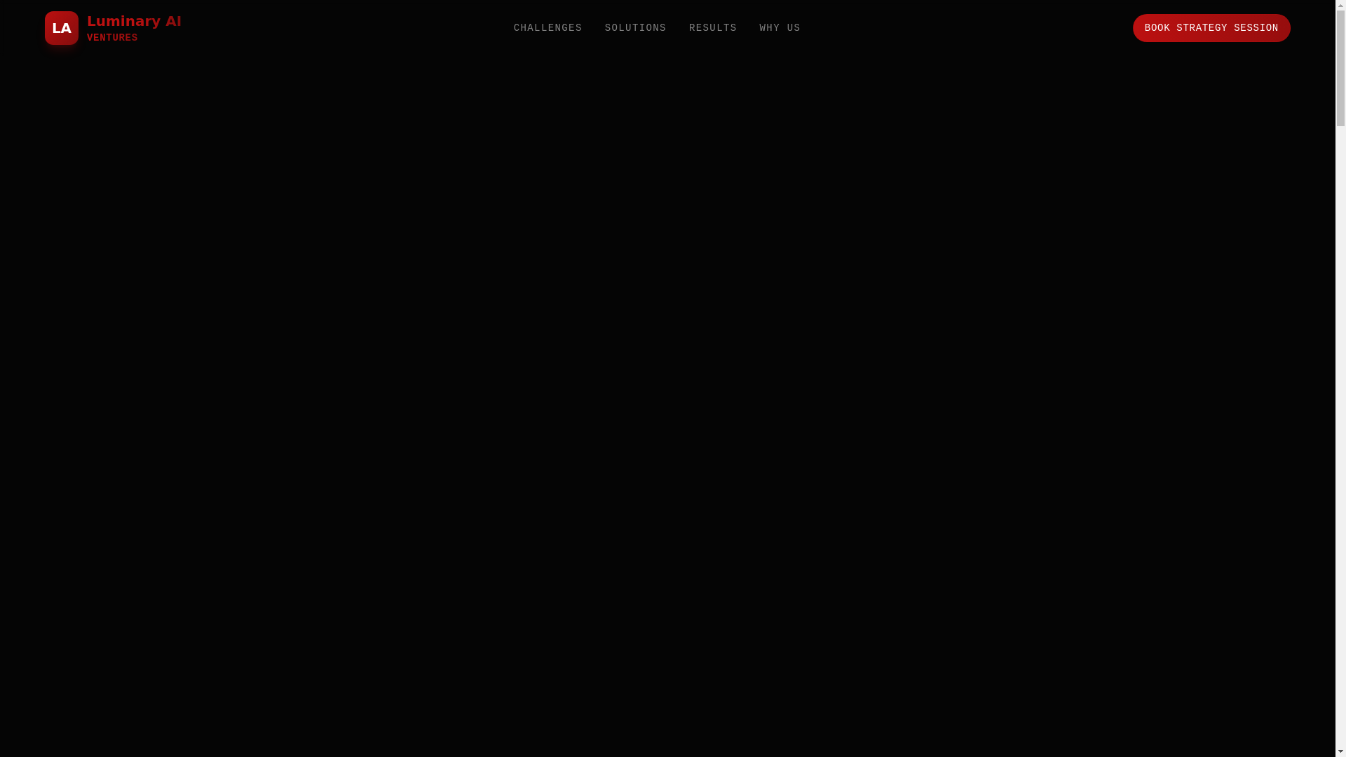 website screenshot of https://luminaryaiventures.com/