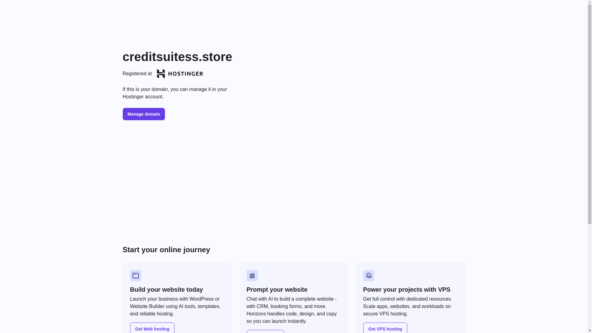 website screenshot of https://creditsuitess.store/