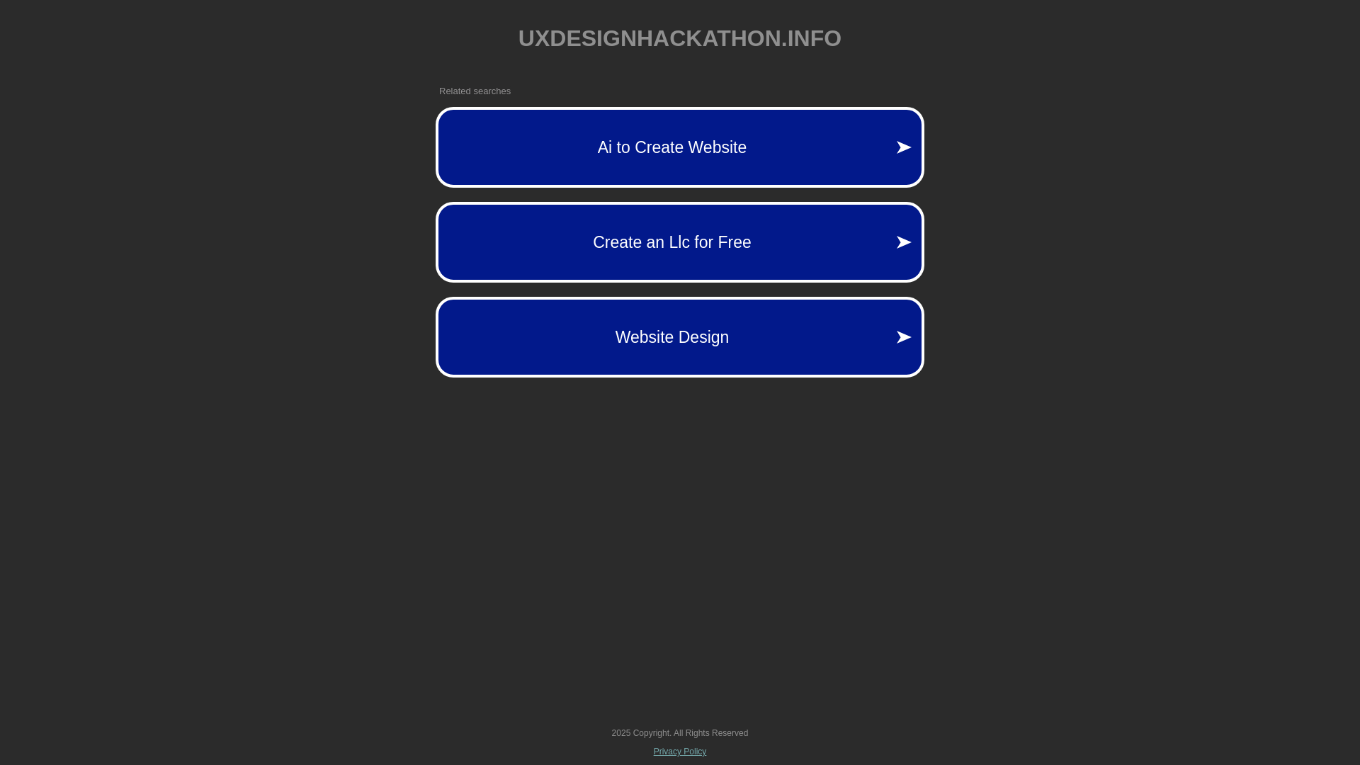 website screenshot of https://uxdesignhackathon.info/
