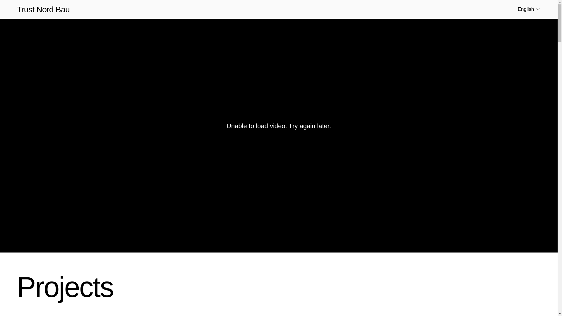 website screenshot of https://trustnordbau.eu/