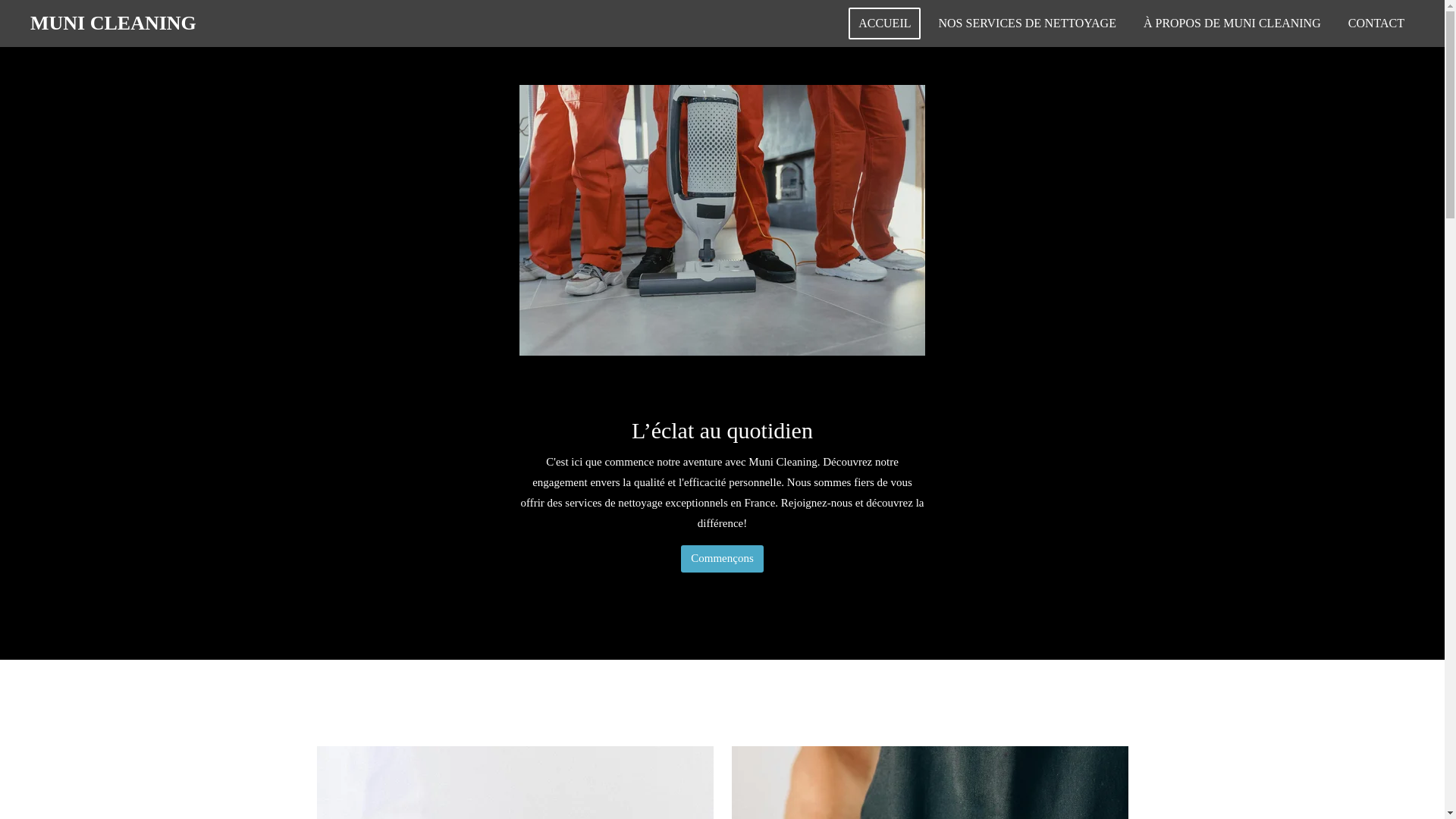 website screenshot of https://muni-cleaning.com/