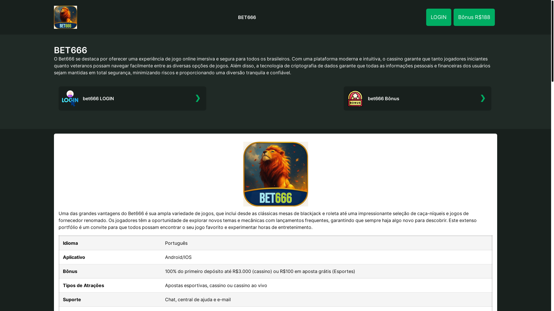 website screenshot of https://bet666-com.com/