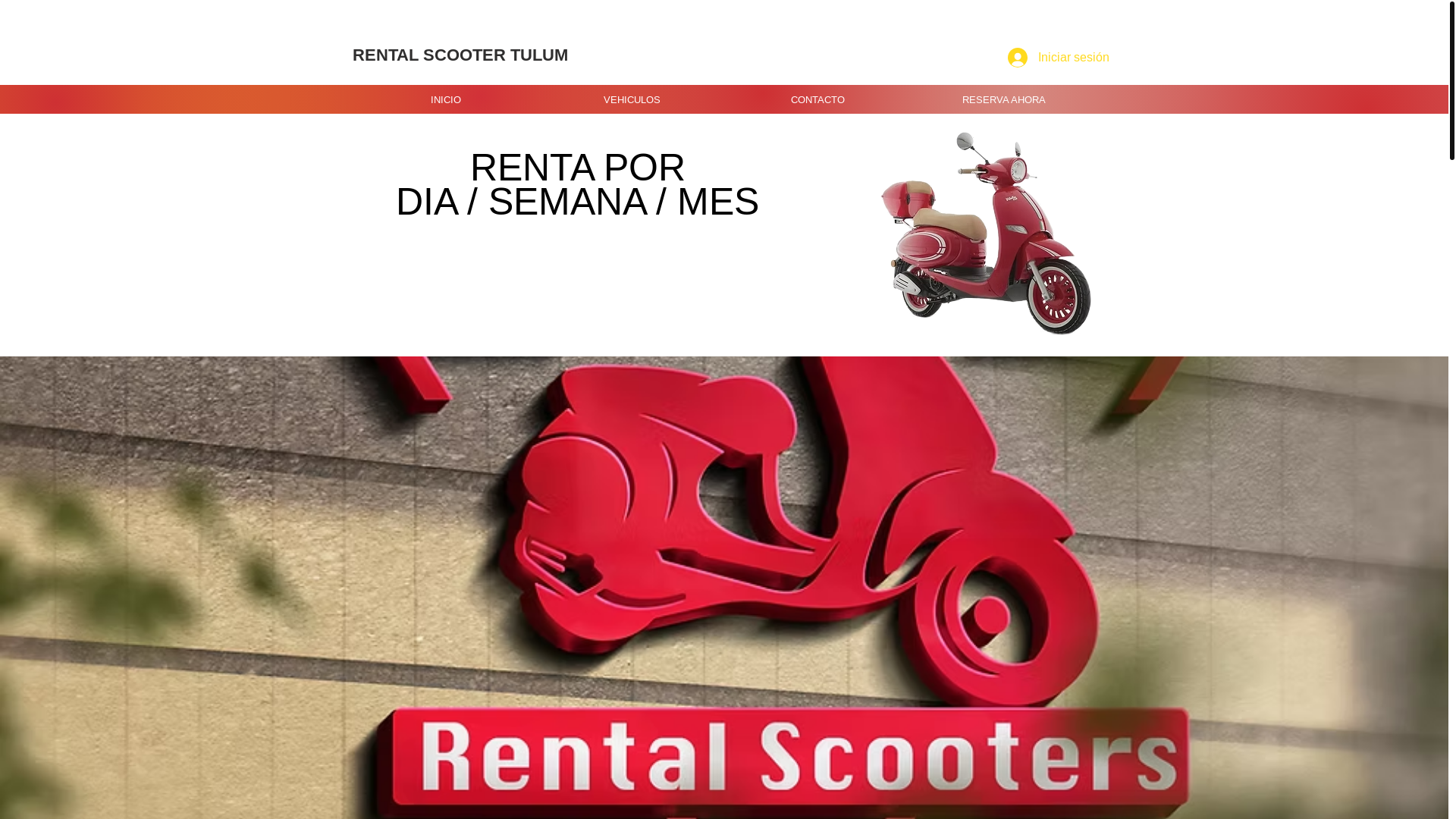 website screenshot of https://rentalscootertulumqroo.com/