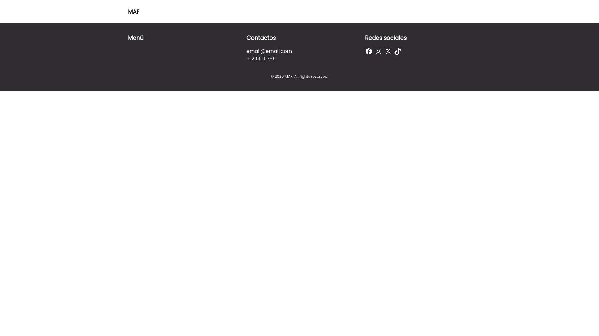 website screenshot of https://peluqueriamaf.com/