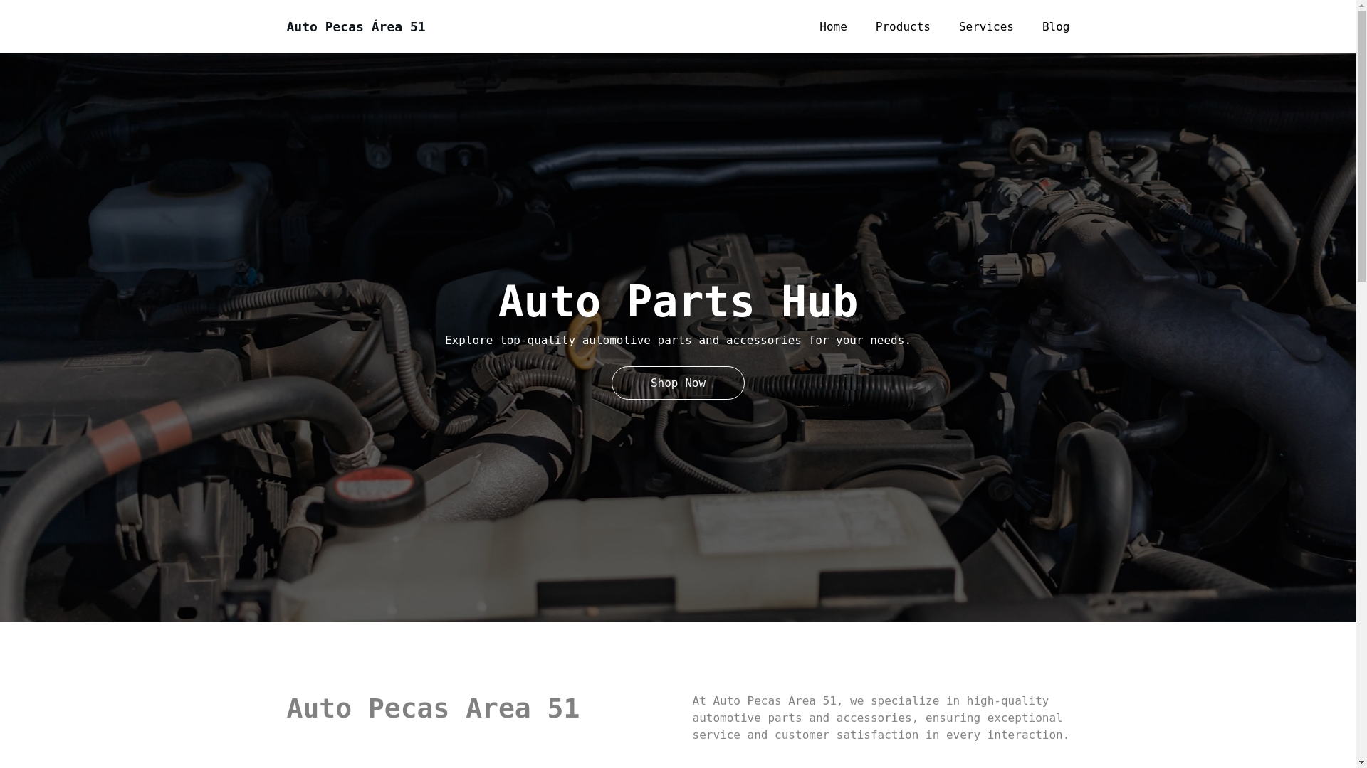 website screenshot of https://autopecasarea51.com.br/