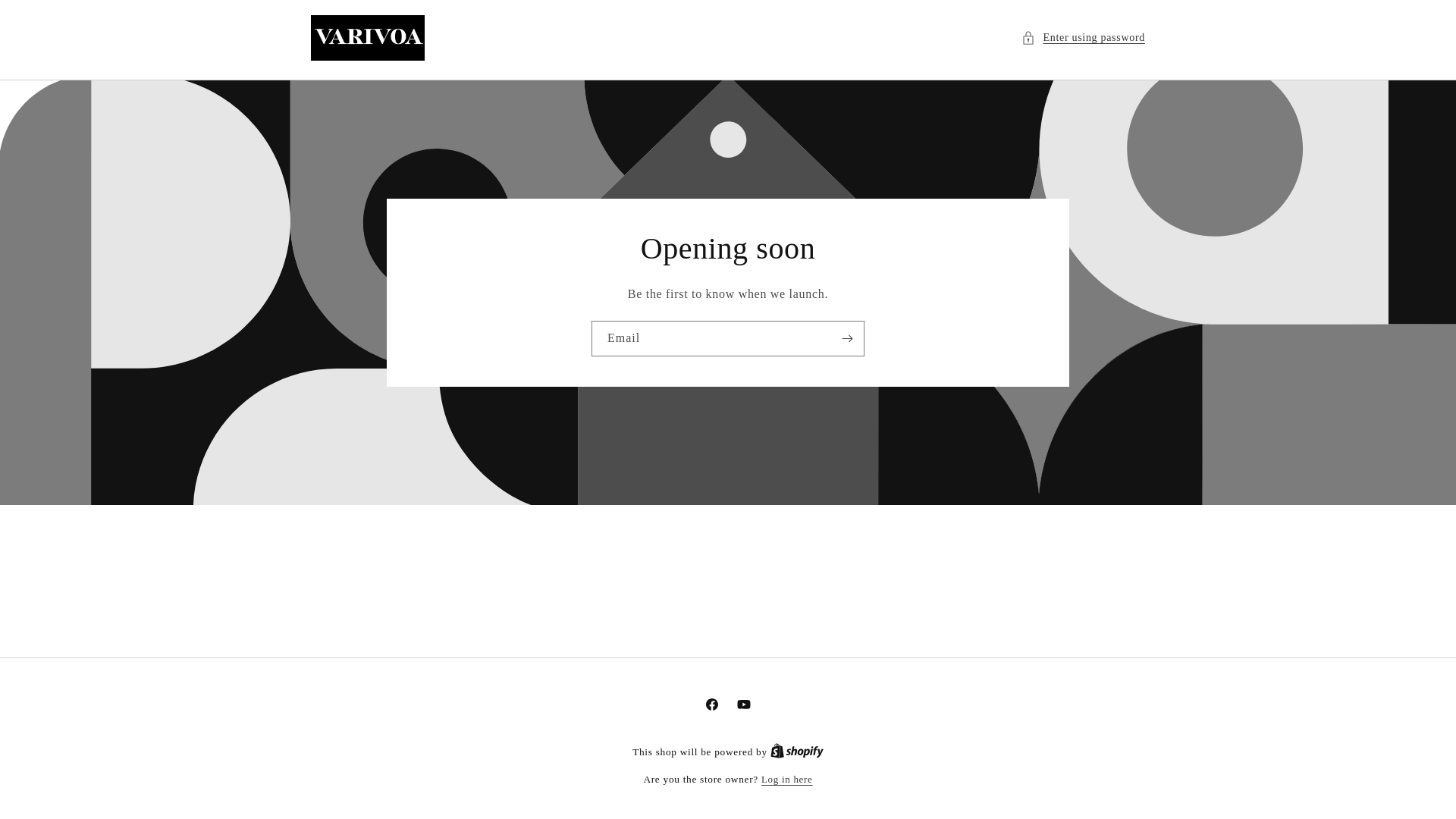 website screenshot of https://varivia.shop/