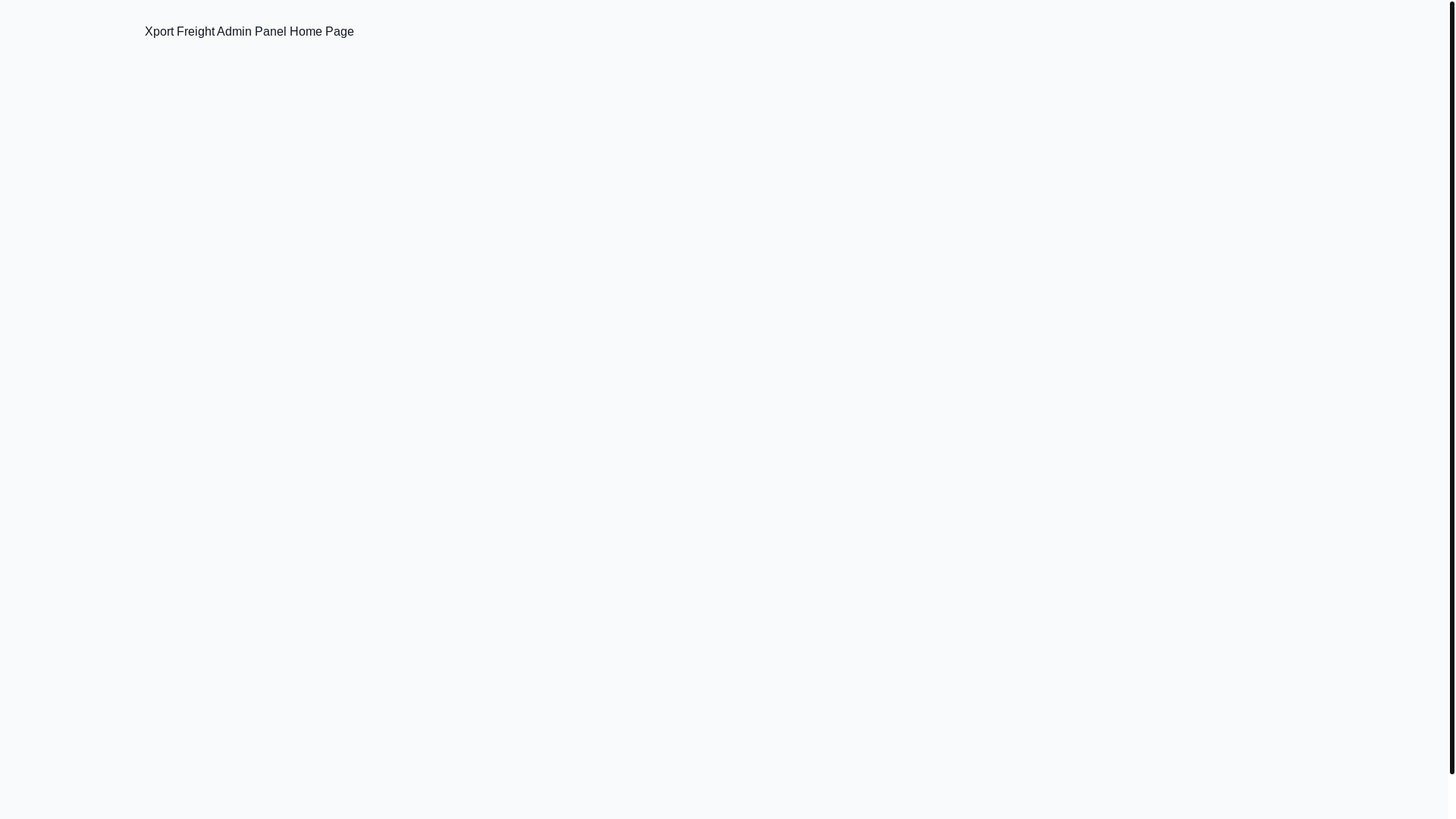 website screenshot of https://xport-freight-admin.pages.dev/