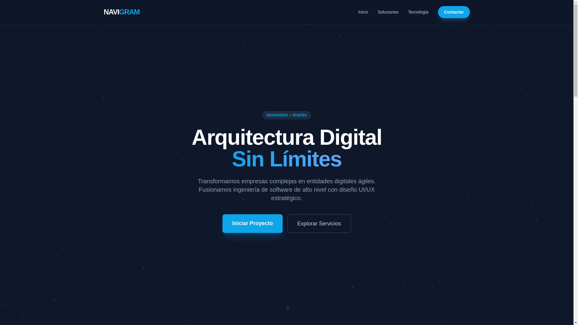 website screenshot of https://navigram.cl/