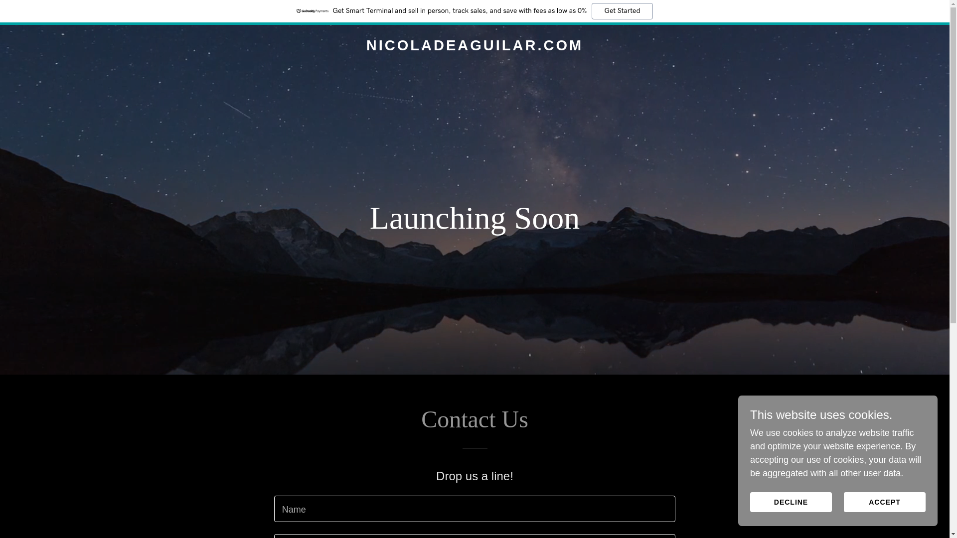 website screenshot of https://nicoladeaguilar.com/