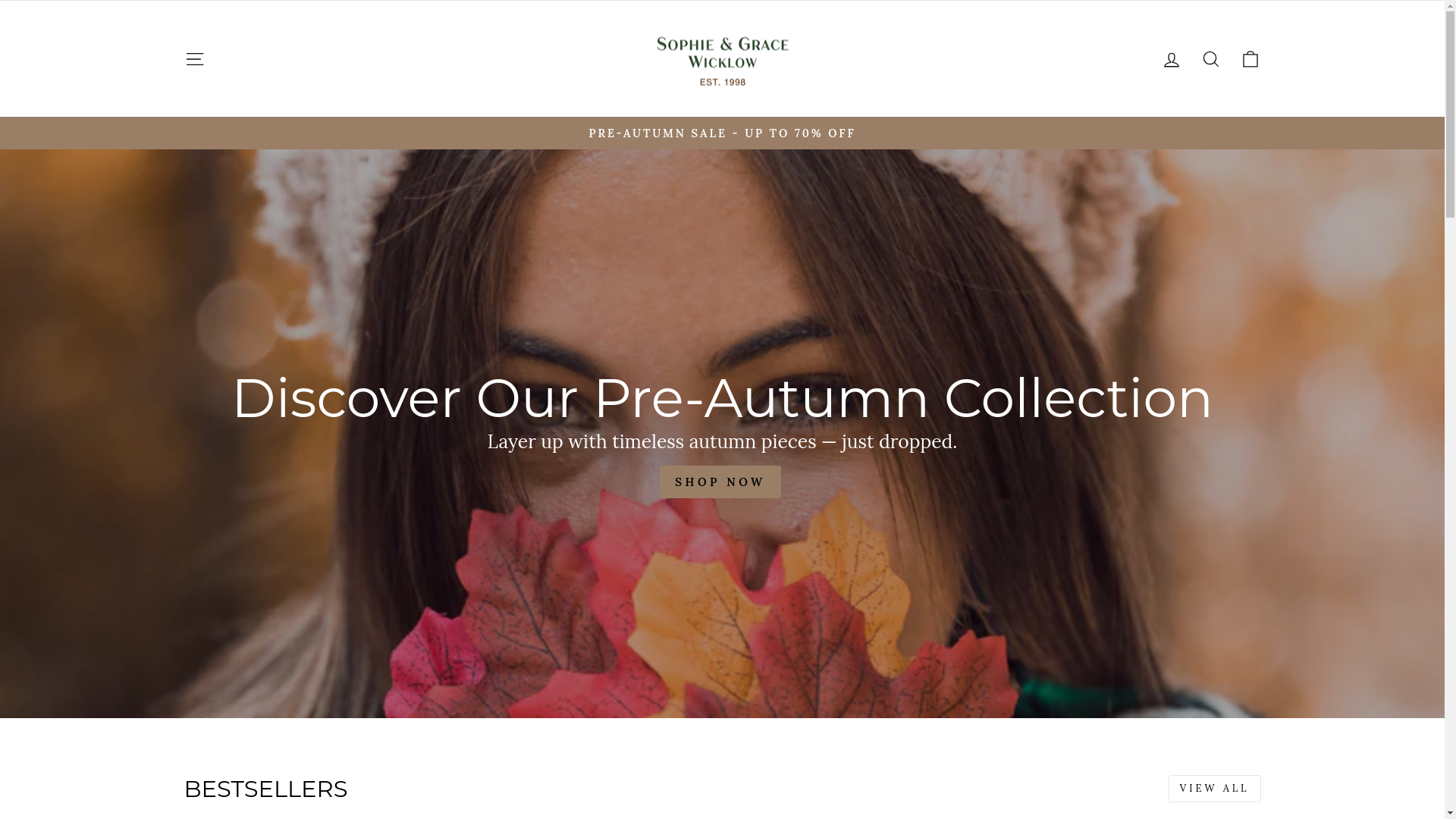 website screenshot of https://sophiegrace-wicklow.com/