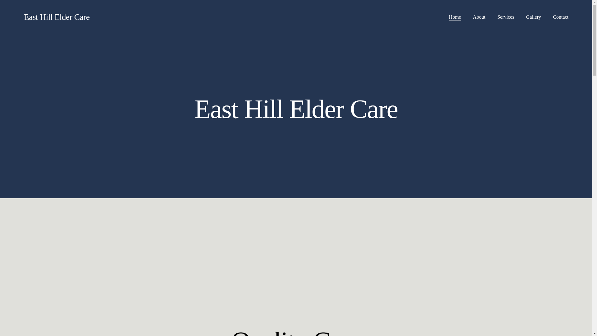 website screenshot of https://easthilleldercare.com/
