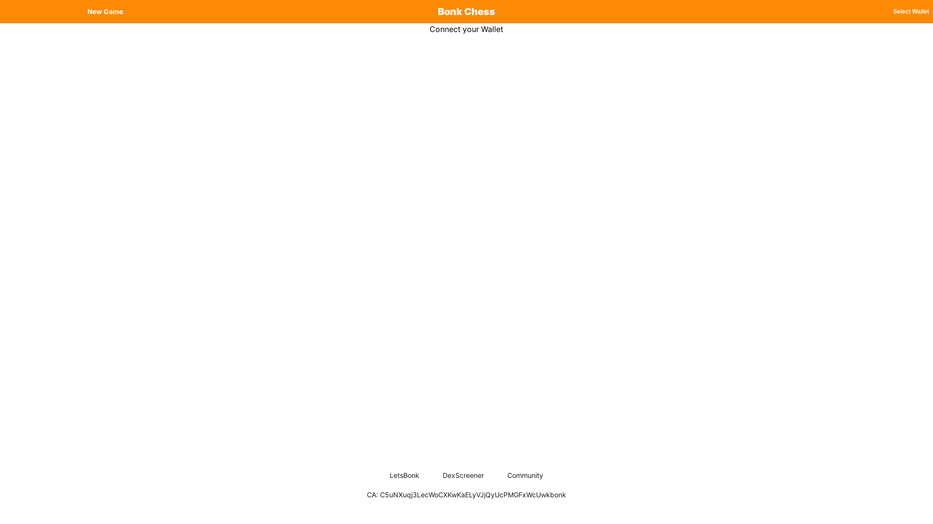 website screenshot of https://letsbonkchess.fun/