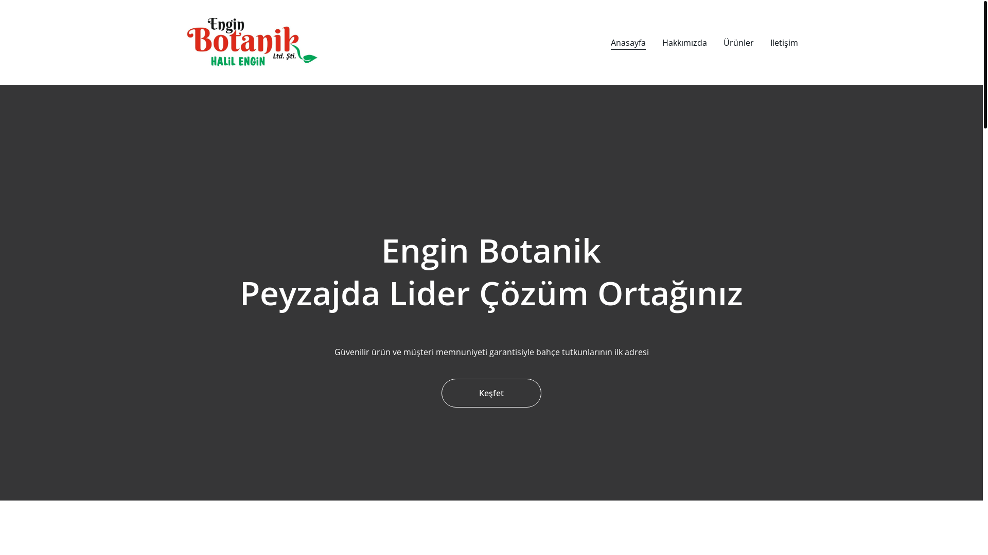 website screenshot of https://enginbotanik.com/