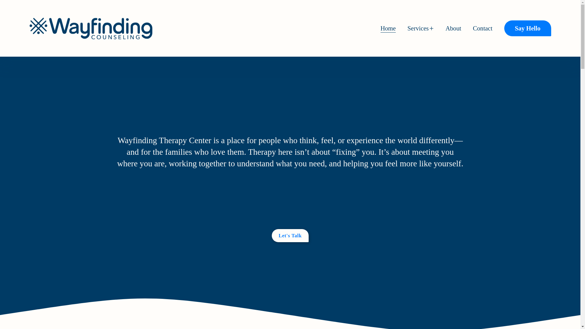 website screenshot of https://thewayfindingcounseling.com/