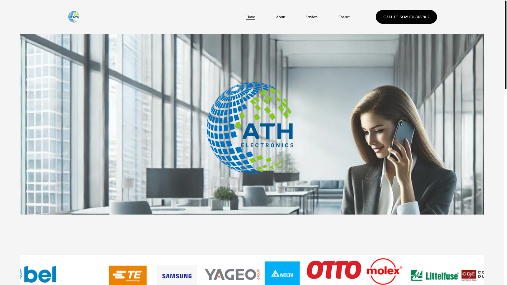 website screenshot of http://www.athelectronics.com/