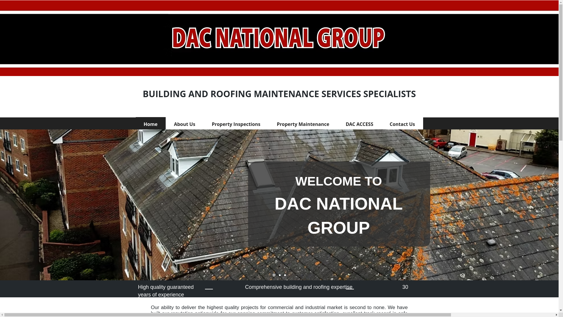 website screenshot of https://dac-propertymaintenance.co.uk/