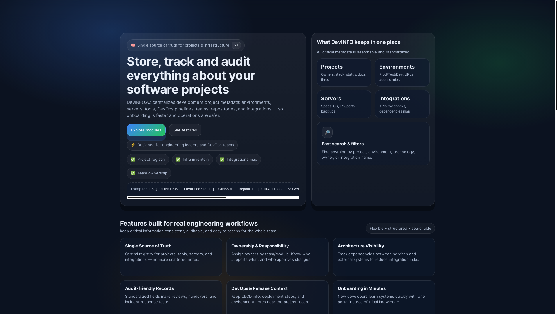 website screenshot of https://devinfo.az/