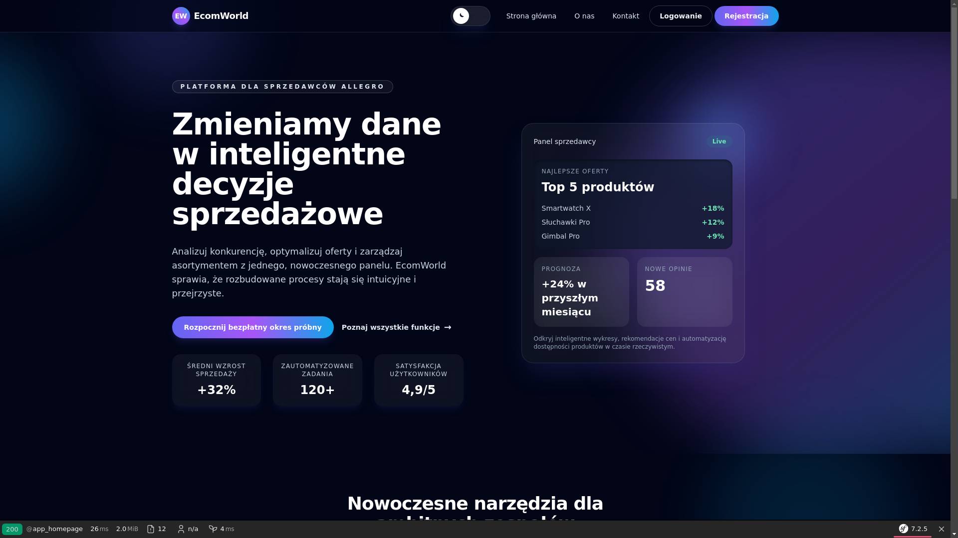 website screenshot of https://rentownik.pl/