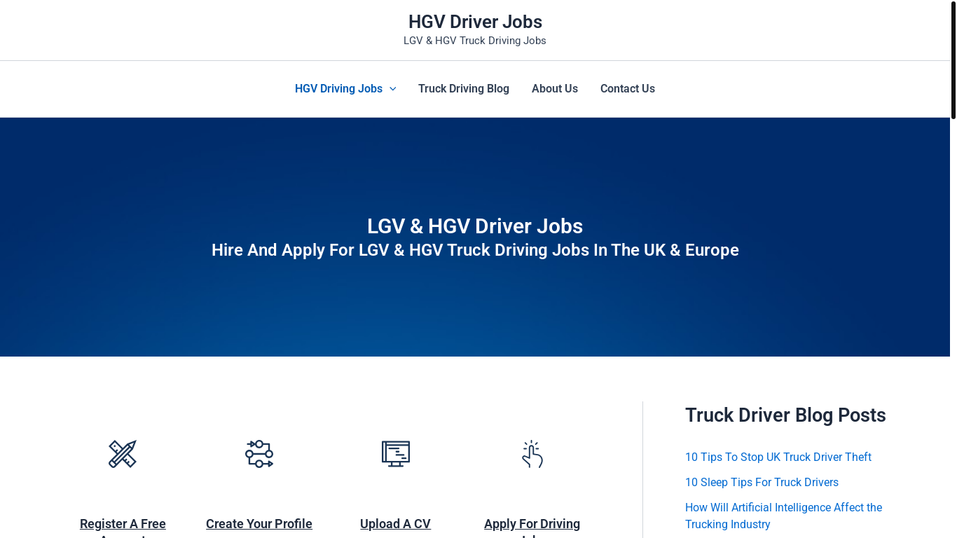 website screenshot of https://hgvdriverjobs.com/