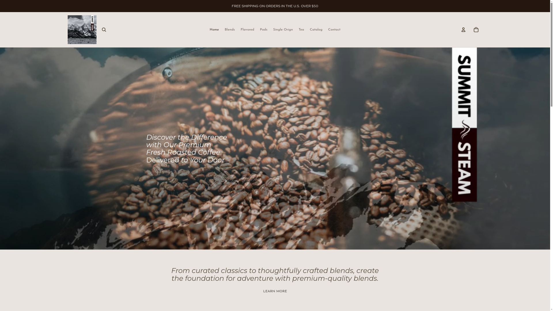 website screenshot of https://summitandsteam.com/
