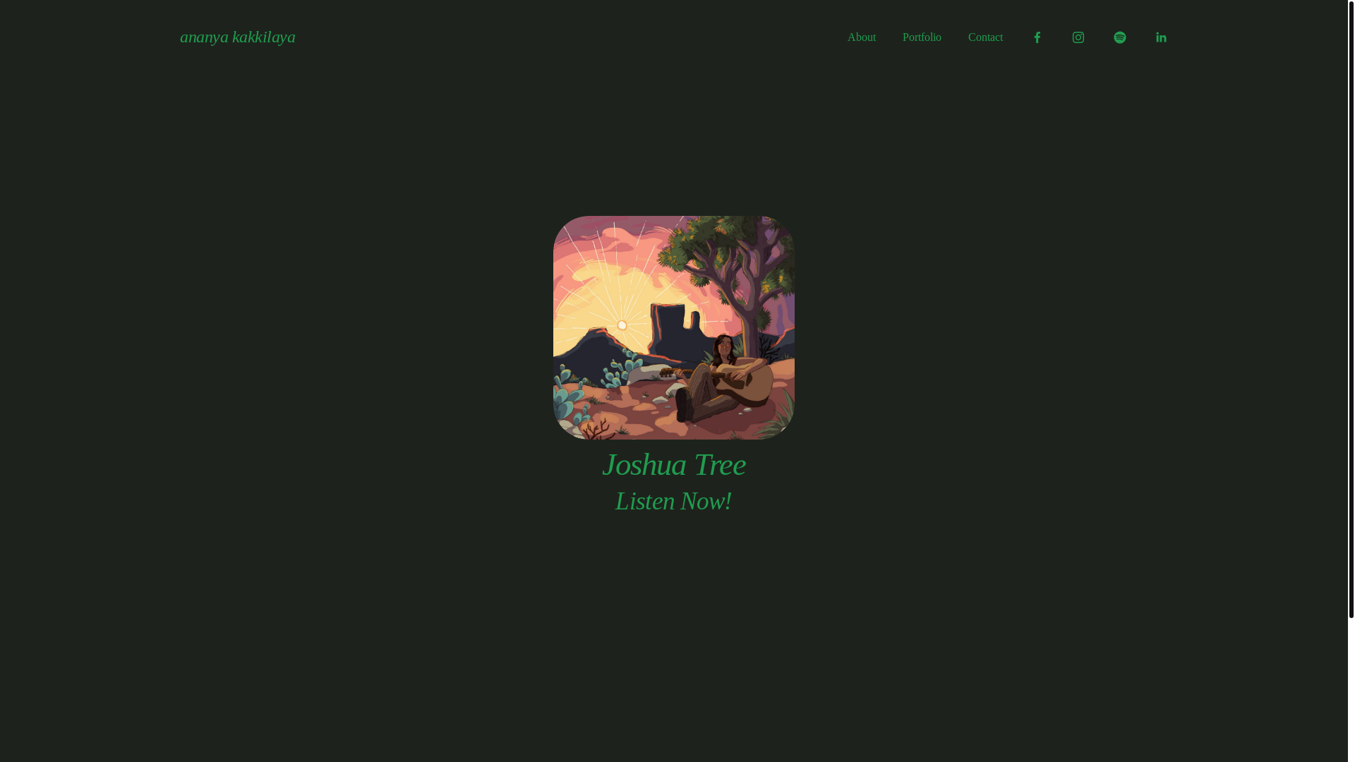 website screenshot of https://ananyakakkilaya.com/