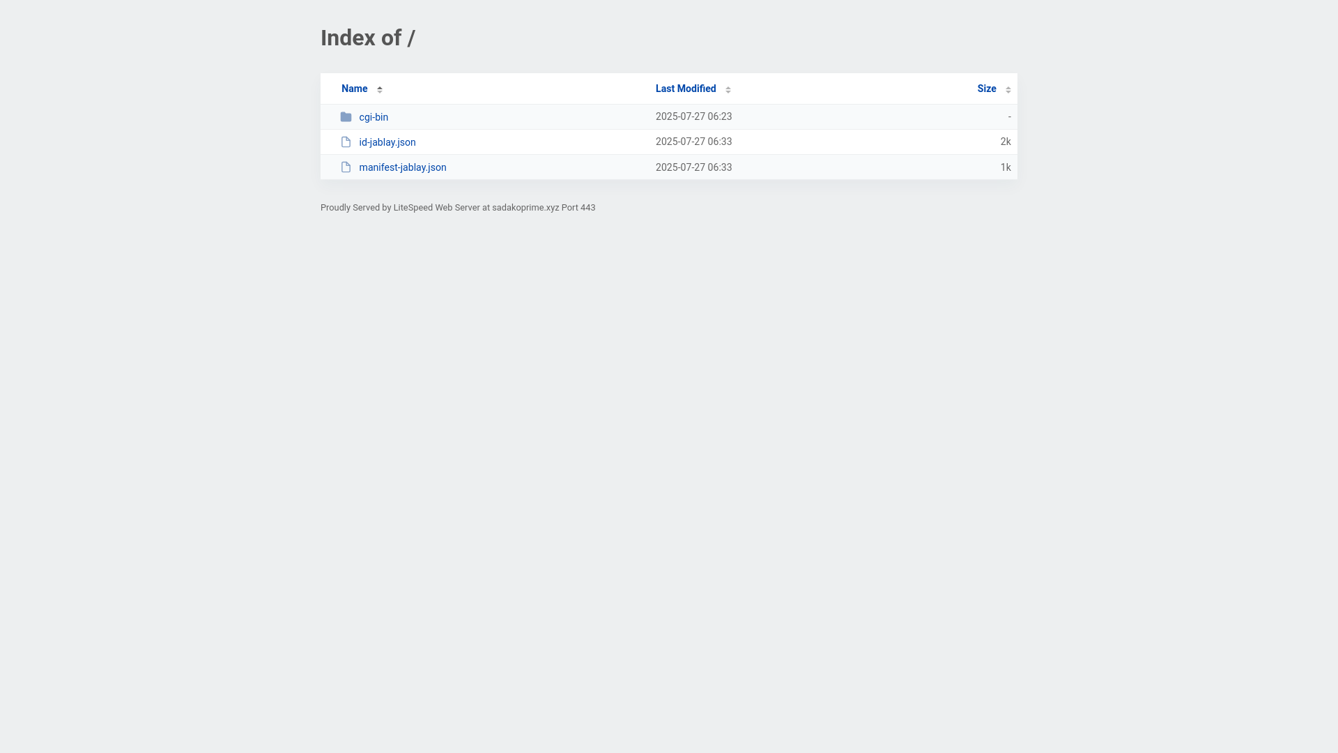 website screenshot of https://sadakoprime.xyz/