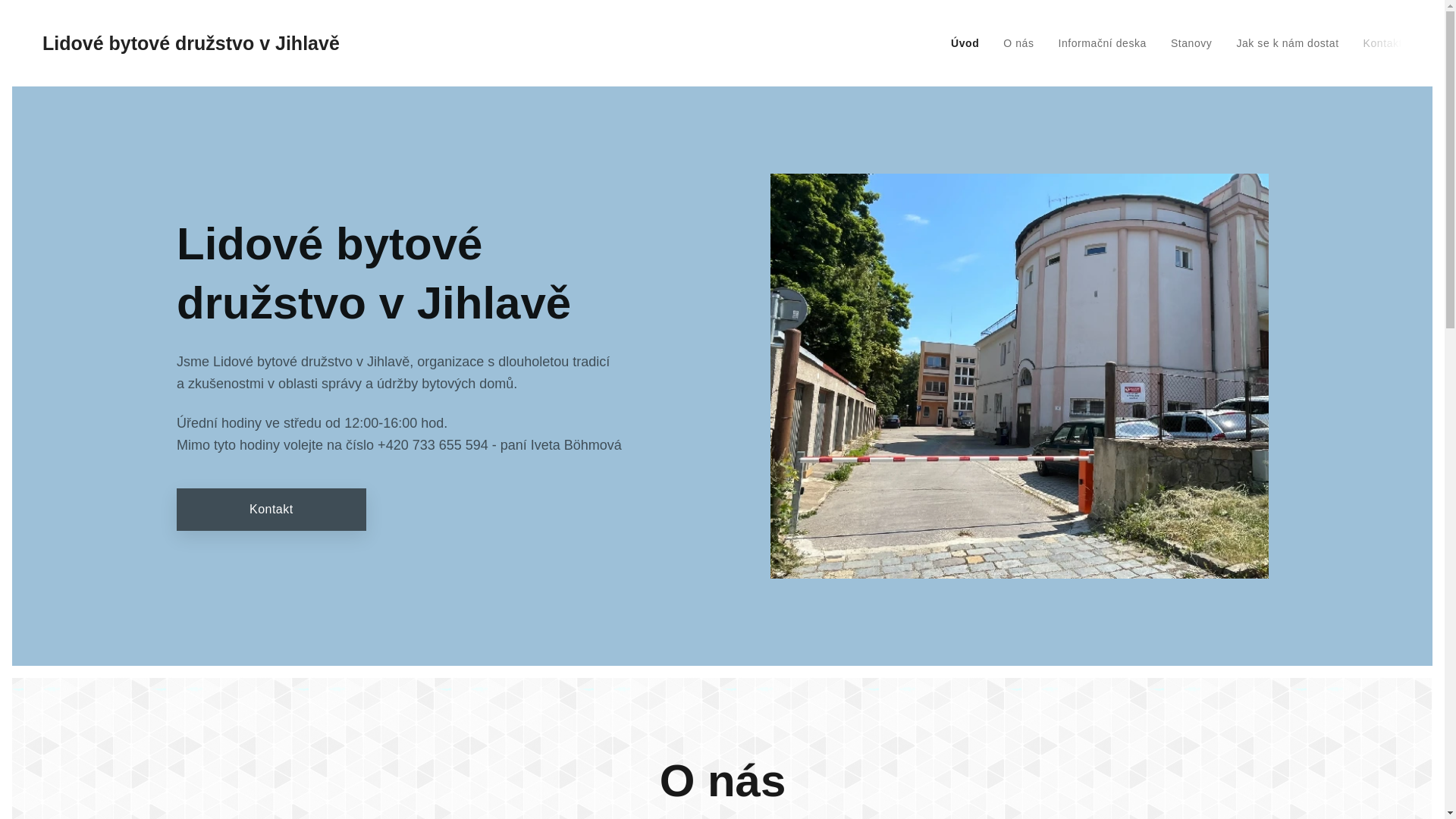 website screenshot of https://lbdjihlava.cz/