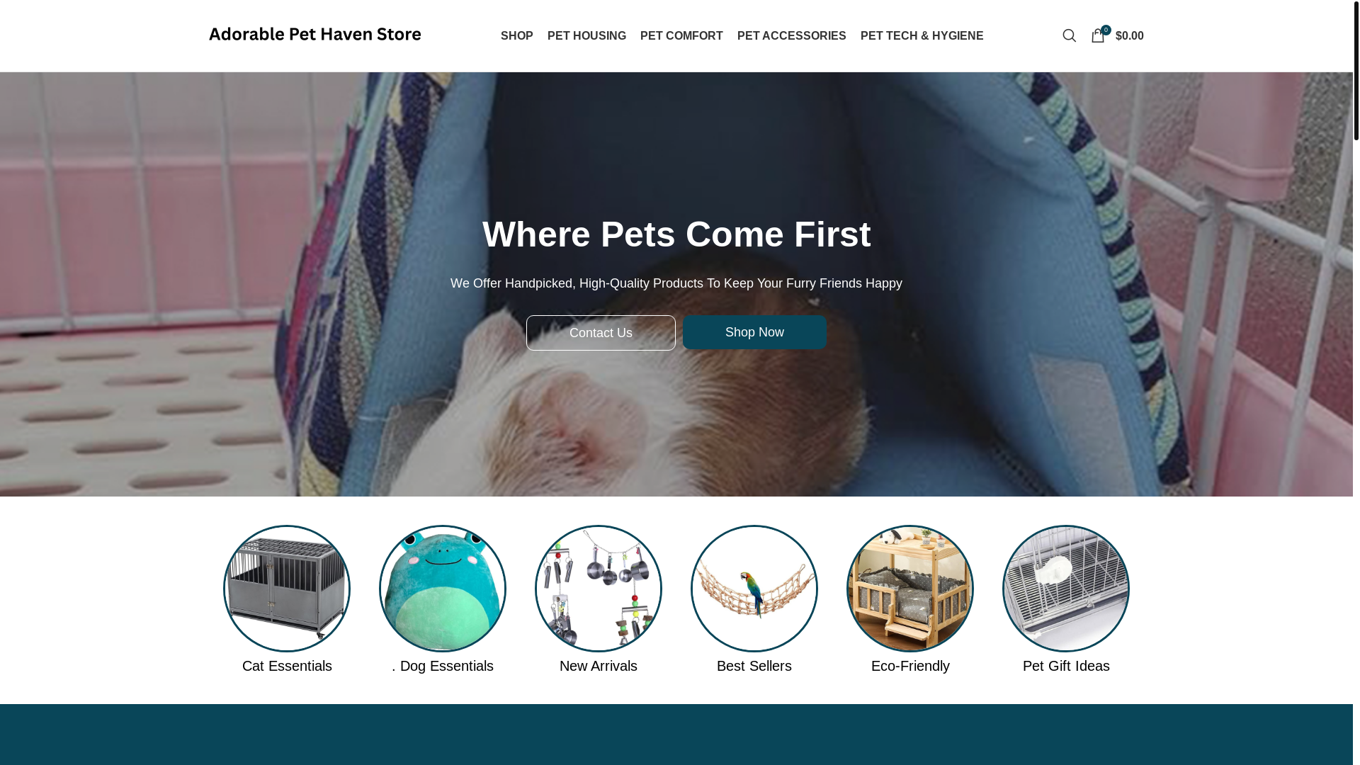 website screenshot of https://furrypetgearstoreforme.com/