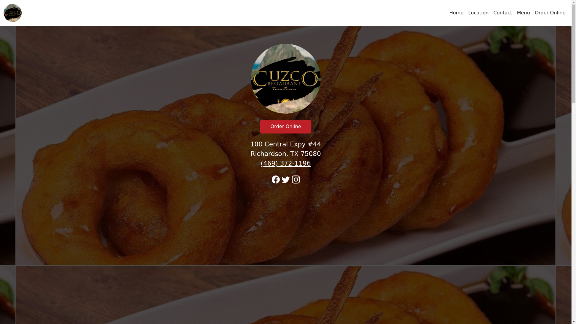 website screenshot of https://cuzcoperuviantx.com/
