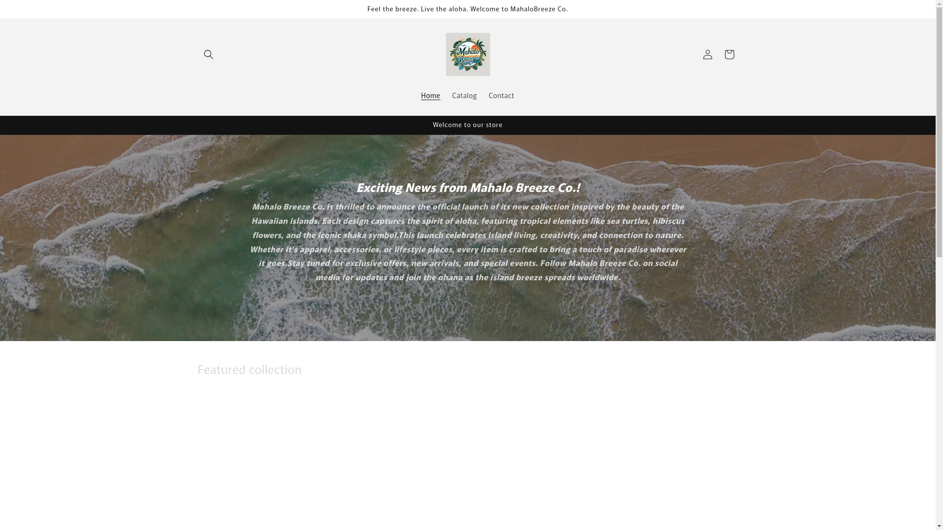 website screenshot of https://mahalobreeze.co/