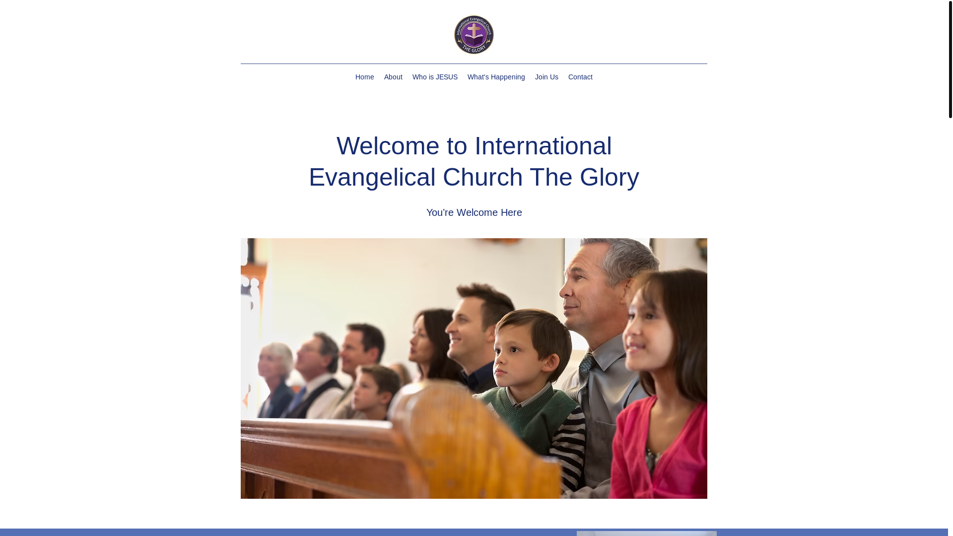 website screenshot of https://internationalevangelicalchurchtheglory.co.uk/