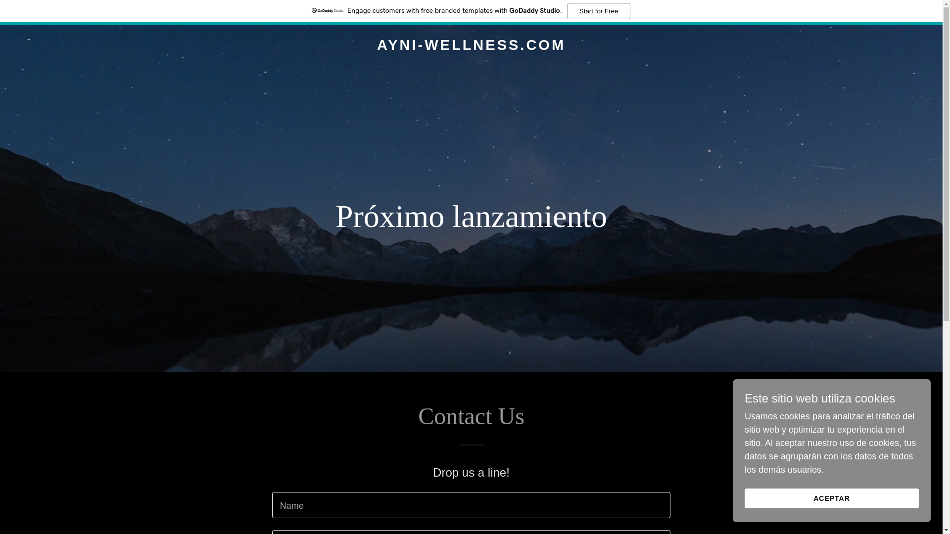 website screenshot of https://ayni-wellness.com/