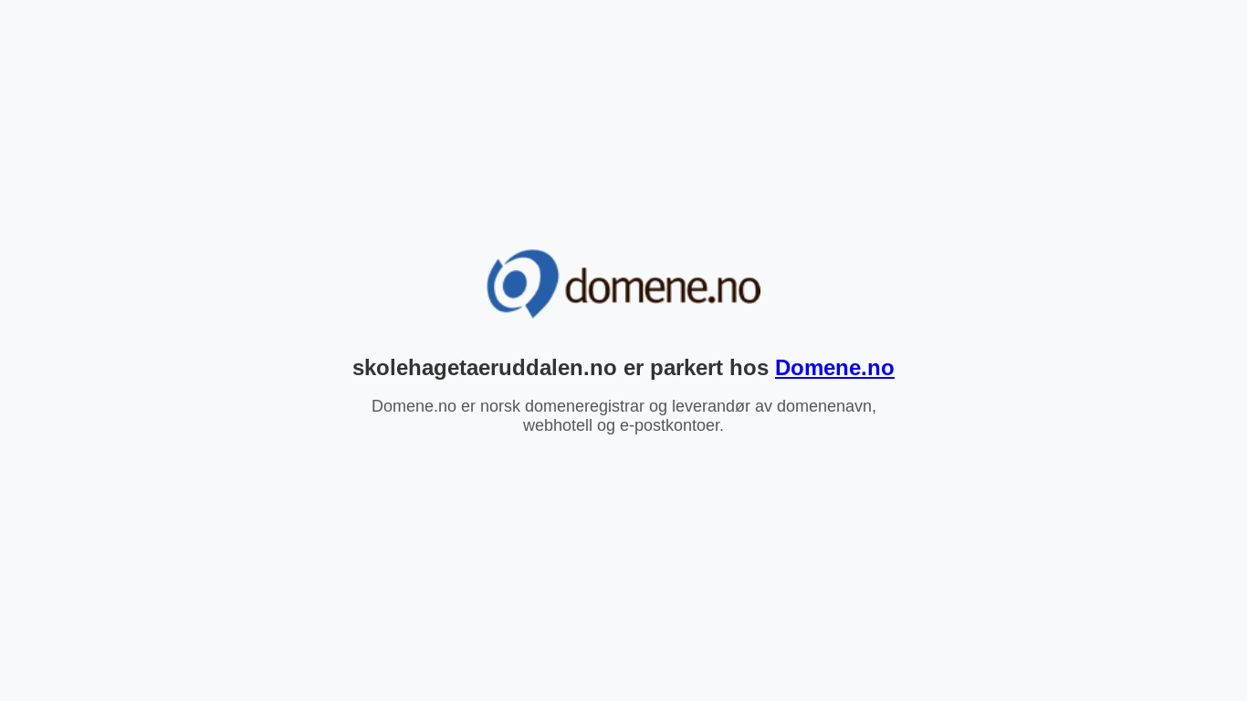 website screenshot of https://skolehagetaeruddalen.no/