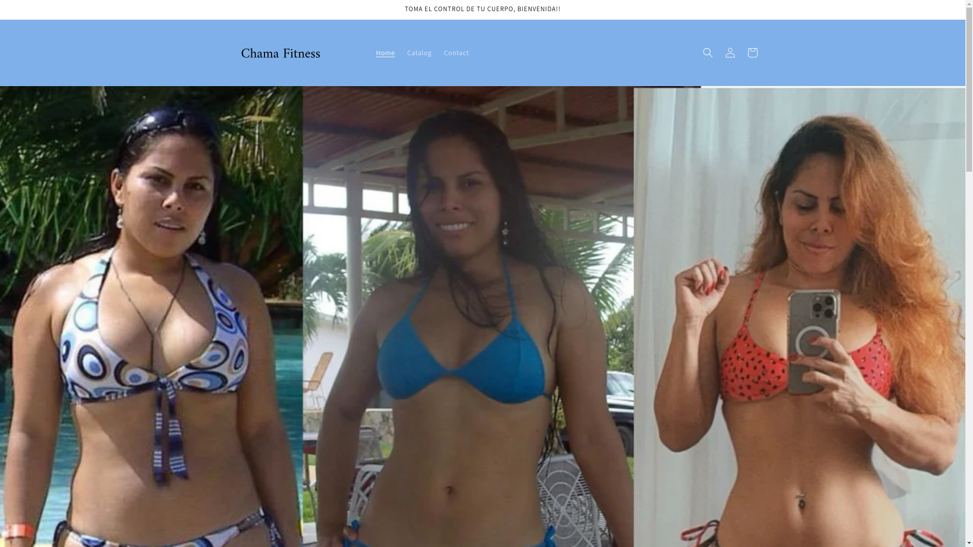 website screenshot of https://chamafitness.com/
