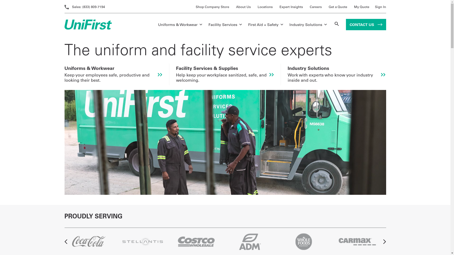 website screenshot of https://Heidi_Walter@unifirst.com/