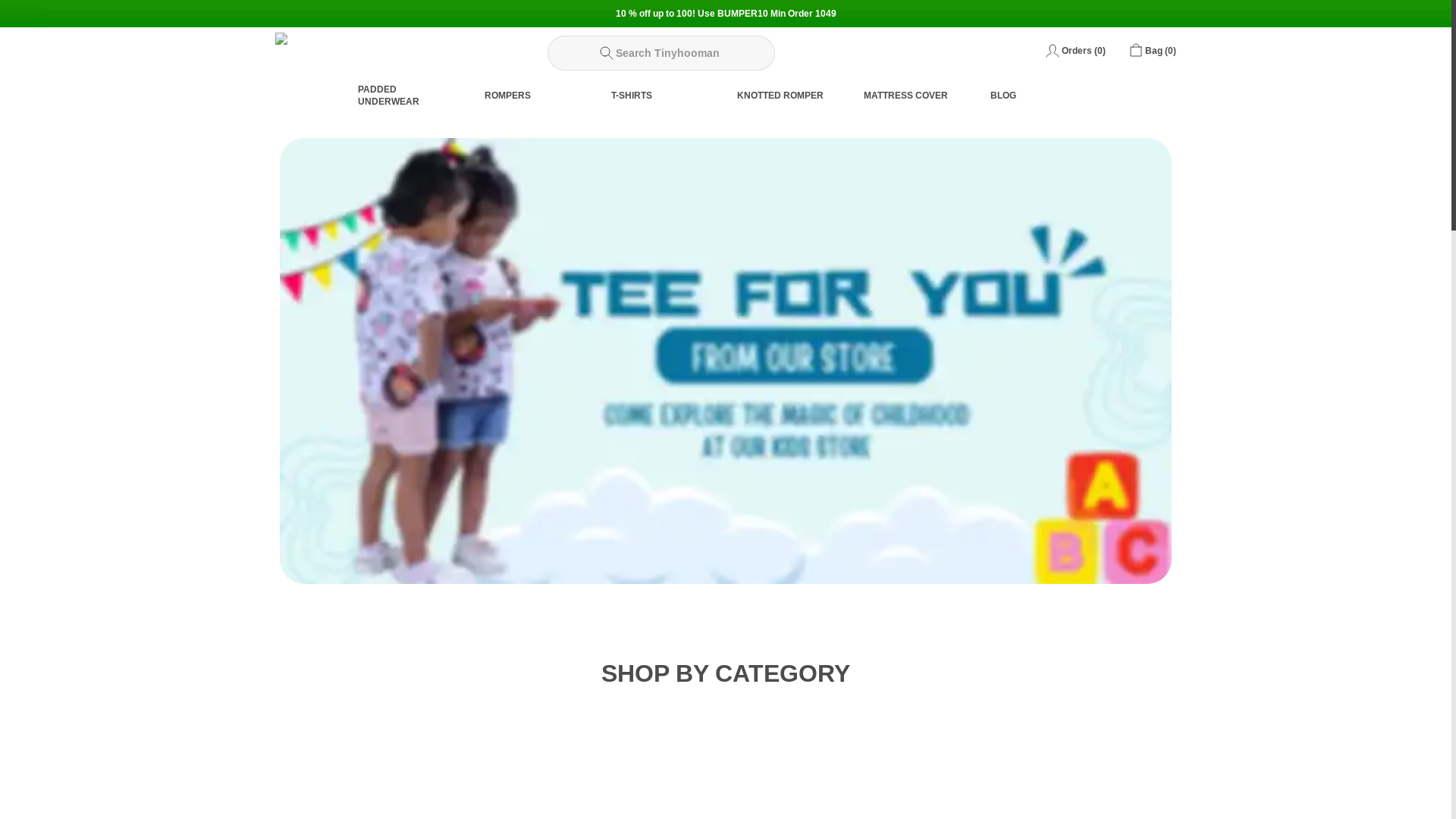 website screenshot of https://tinyhooman.co.in/