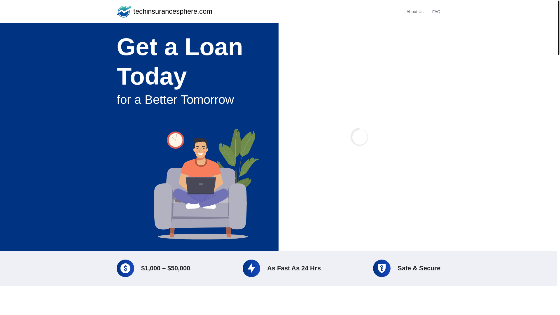website screenshot of https://techinsurancesphere.com/