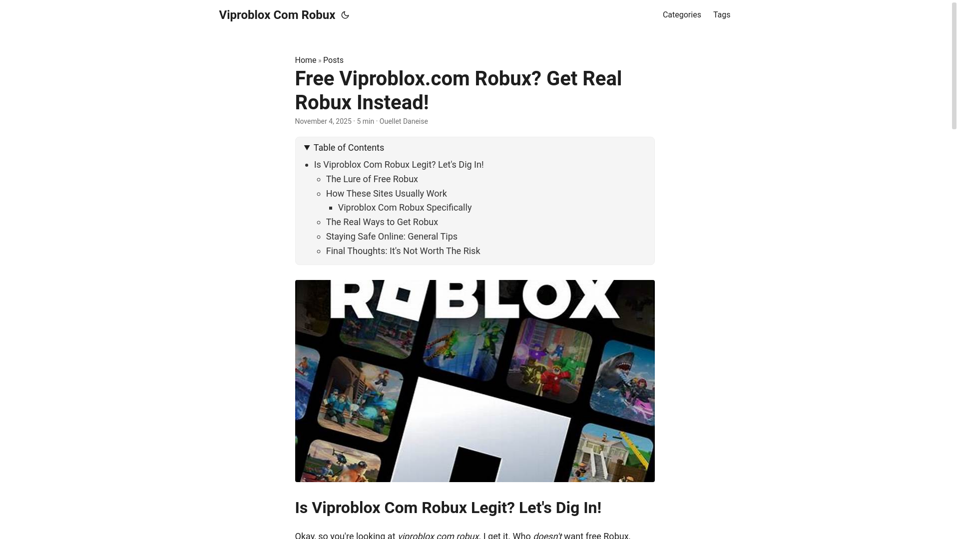 website screenshot of https://viproblox-com-robux.pages.dev/