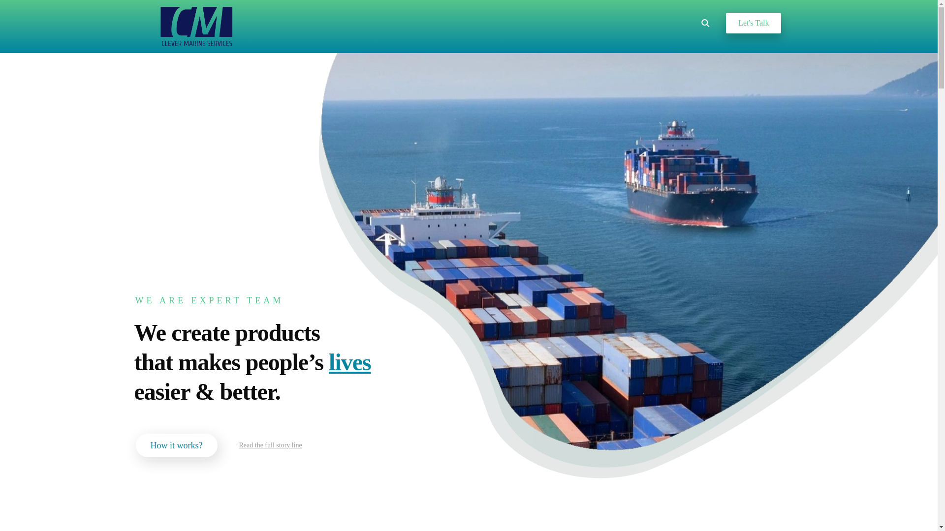 website screenshot of https://clever-marine.com/